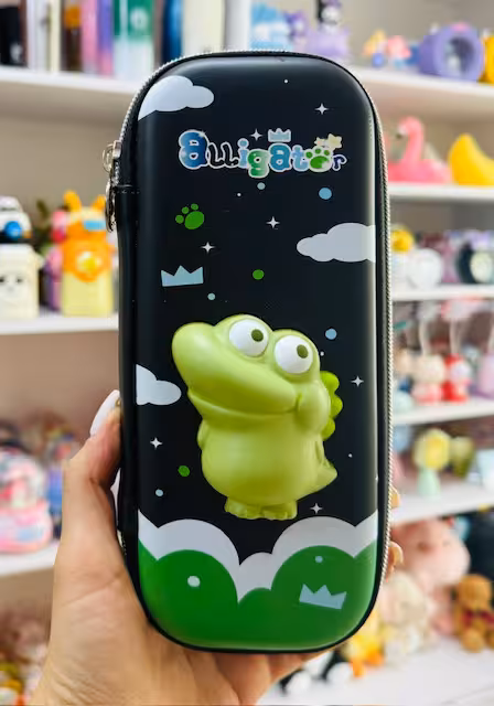 جامدادی کتابی اسکویشی دار دایناسور