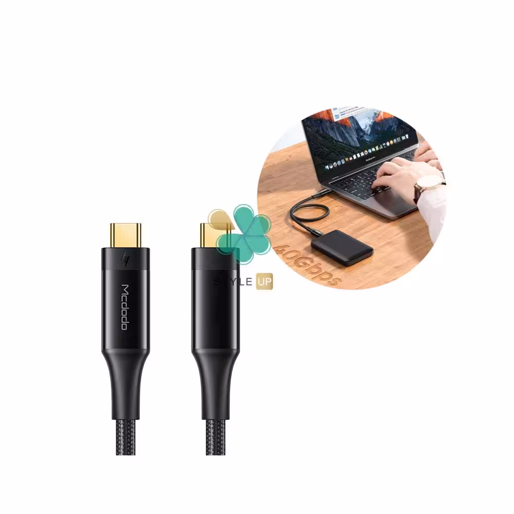 کابل شارژ تایپ سی به تایپ سی مک دودو Mcdodo Thunderbolt CA-876