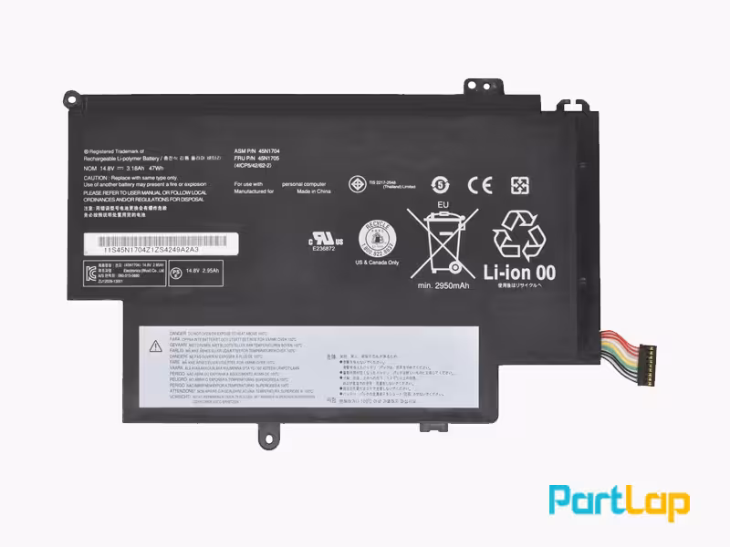 باتری 8 سلولی 45N1706 لپ تاپ لنوو ThinkPad Yoga 12