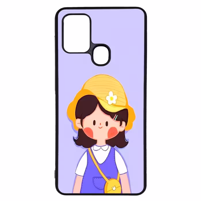 کاور طرح دختر کد G-076 مناسب برای گوشی موبایل سامسونگ Galaxy A21s | دیجی قاب دونی