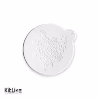 استامپ برجسته تزیین فوندانت طرح گل و برگ