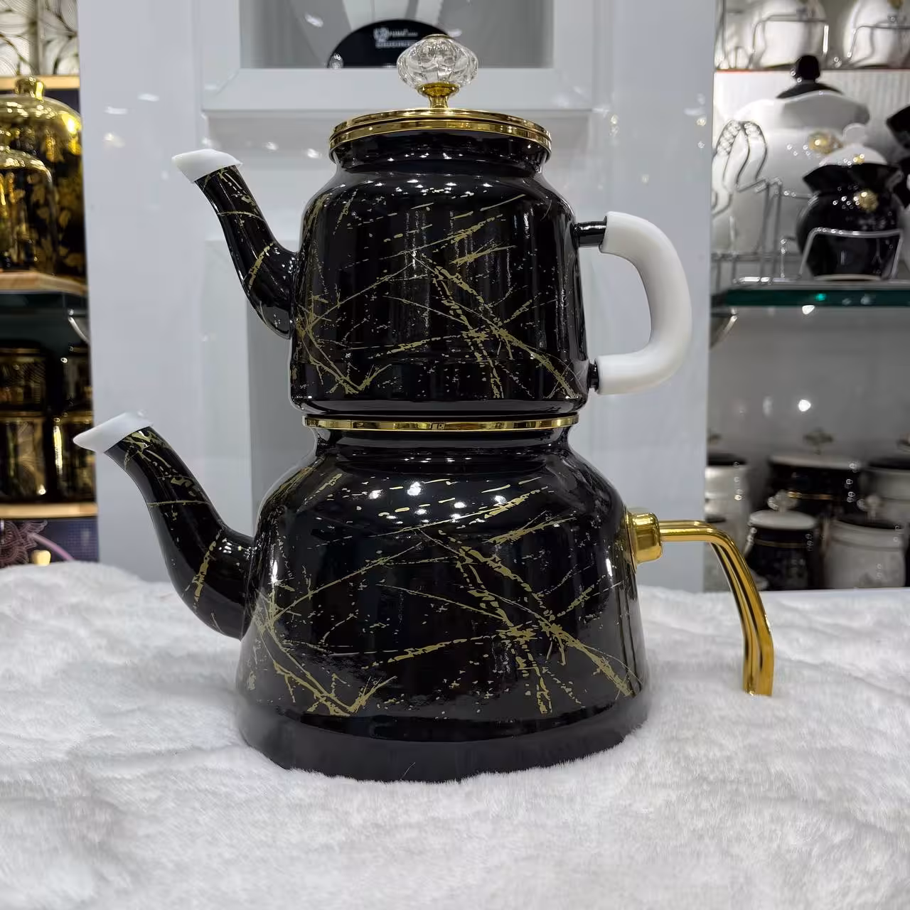 کتری قوری لعابی در الماسی یونی هوم کد 2001