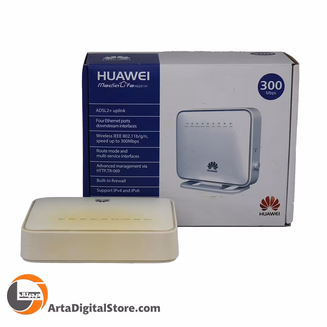 مودم روتر Huawei HG531 V1 Wireless ADSL2  Modem Router White