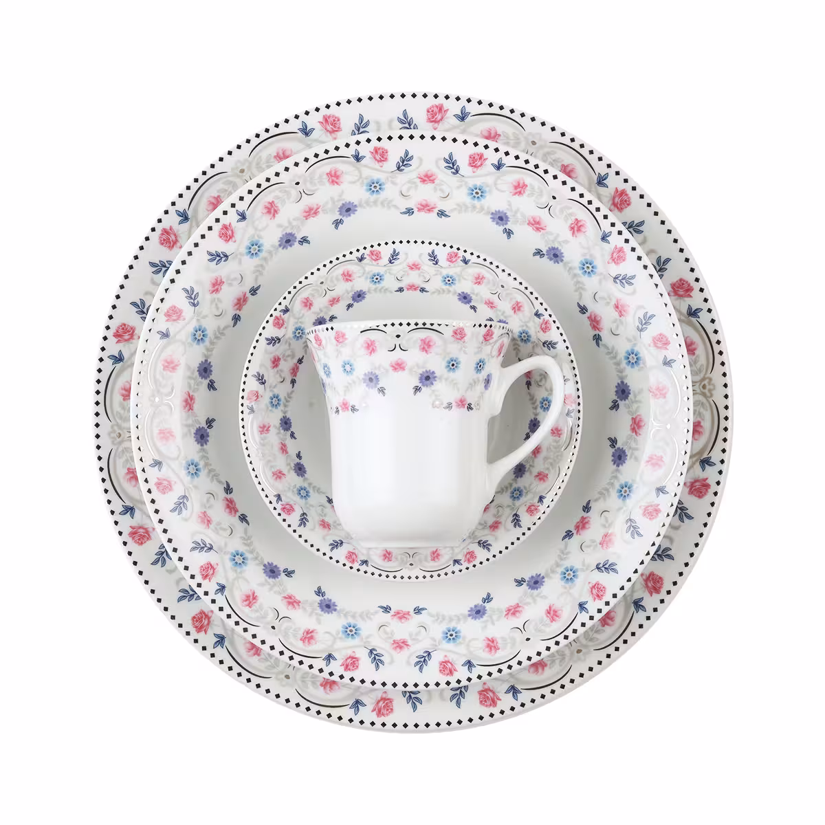 سرویس 81 پارچه 12 نفره طرح باغستان