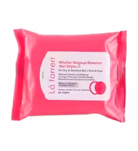 دستمال مرطوب پاک کننده آرایش لافارر کد 2 بسته 20 عددی