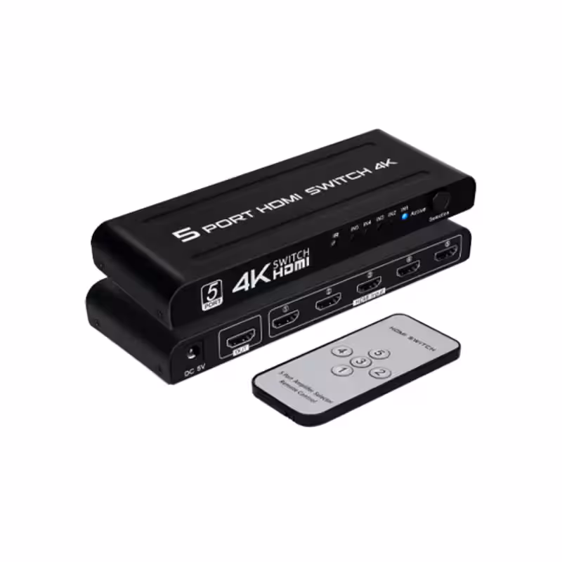 سوئیچ 5 پورت HDMI ویکینگ 4K501