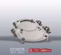 سینی استیل نگار مدل گلستان کد 318