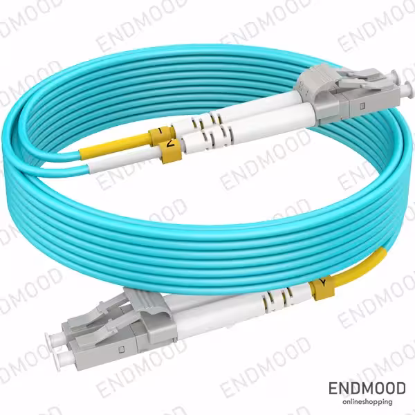 پچ کورد فیبر نوری 3 متری داپلکس نگزنس Nexans OM3 LC-LC