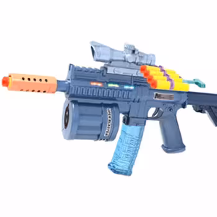 تفنگ موزیکال و حباب ساز با تیر فوم 3in1