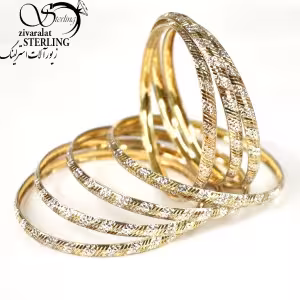 النگو عیار925 ایتالیایی طرح سه خطی کد32