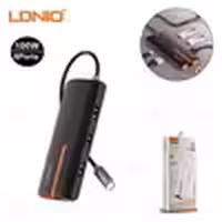 هاب 6 پورت تایپ سی الدینیو LDNIO 6in1 Type-c Hub Adapter DS-26U توان 100 وات