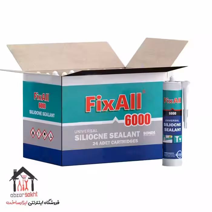 چسب سیلیکون (آکواریوم) فیکسال FixAll کارتن 24 عددی