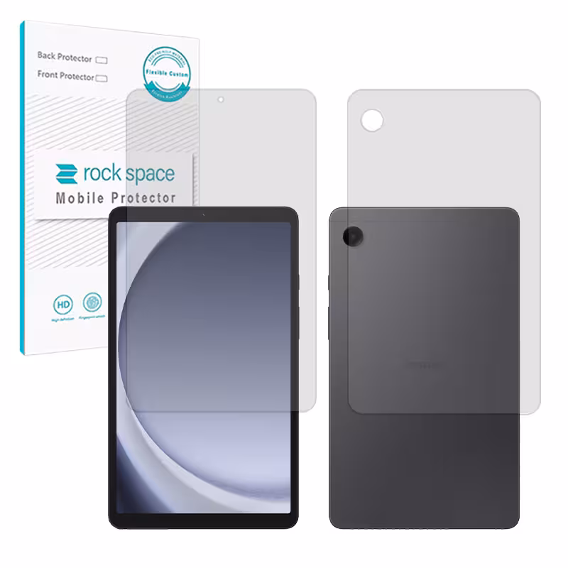 گلس صفحه نمایش و پشت تبلت سامسونگ Galaxy Tab A9 مدل نانو هیدروژل مات برند راک اسپیس کد LL