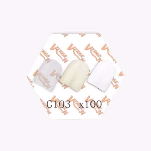 ناخن مصنوعی 100 عددی کوتاه بی رنگ G103 ورژن