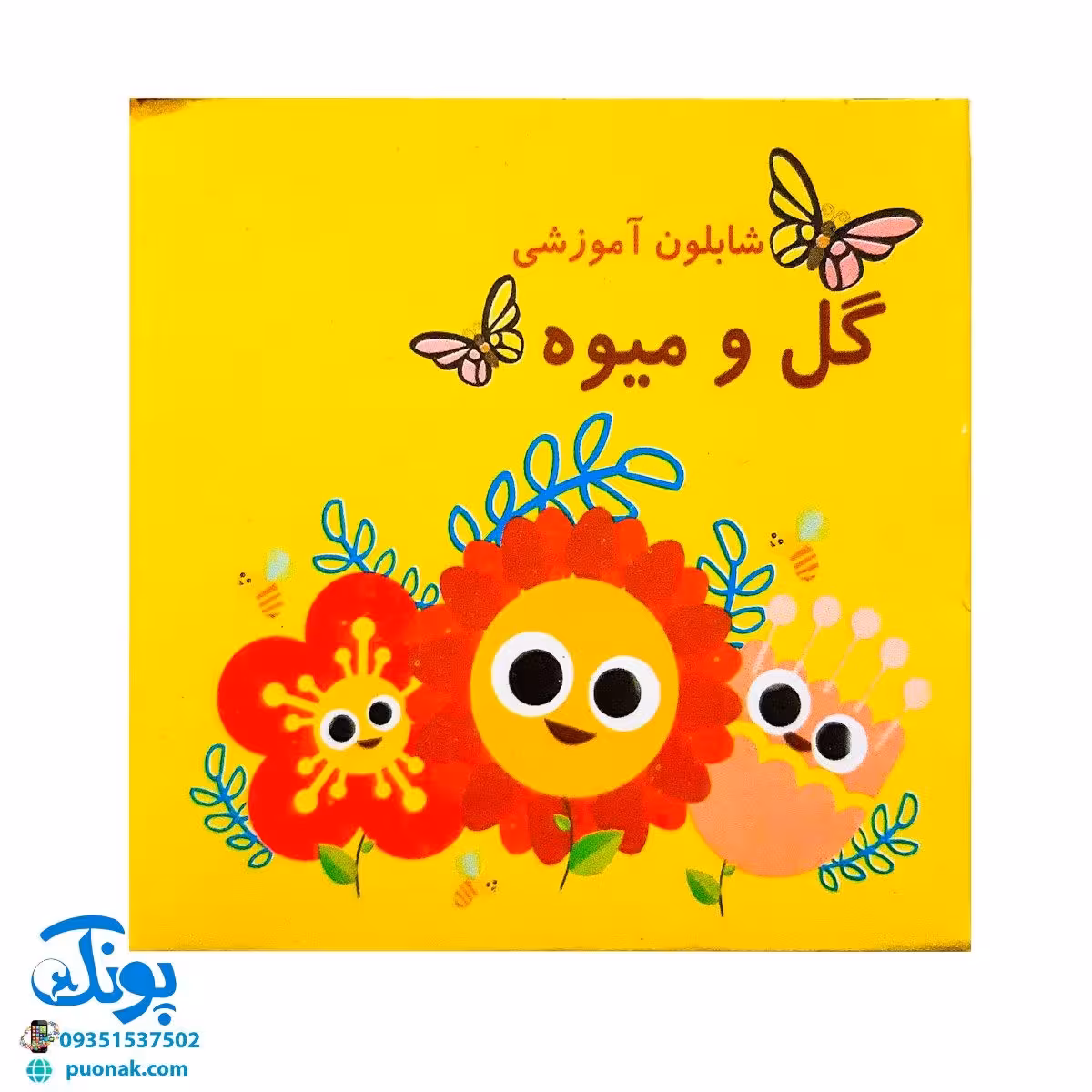 شابلون گل و میوه پلاستیکی بسته 12 عددی