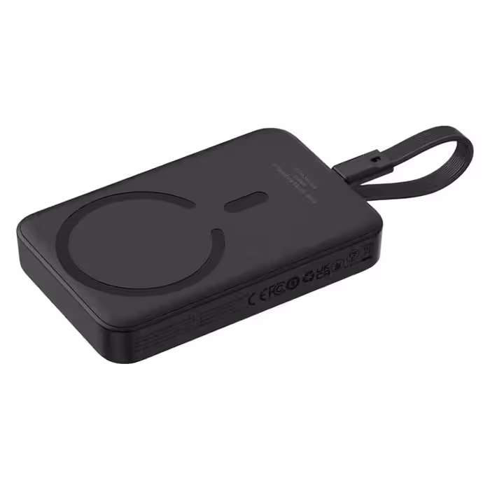 پاوربانک بی‌سیم 30 وات باسئوس مدل Magnetic Mini ظرفیت 10000 میلی آمپر ساعت | کالا مکس