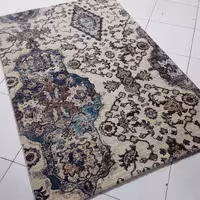 فرش ساوین کد 7262کرم سایز 1.5 در 2.25