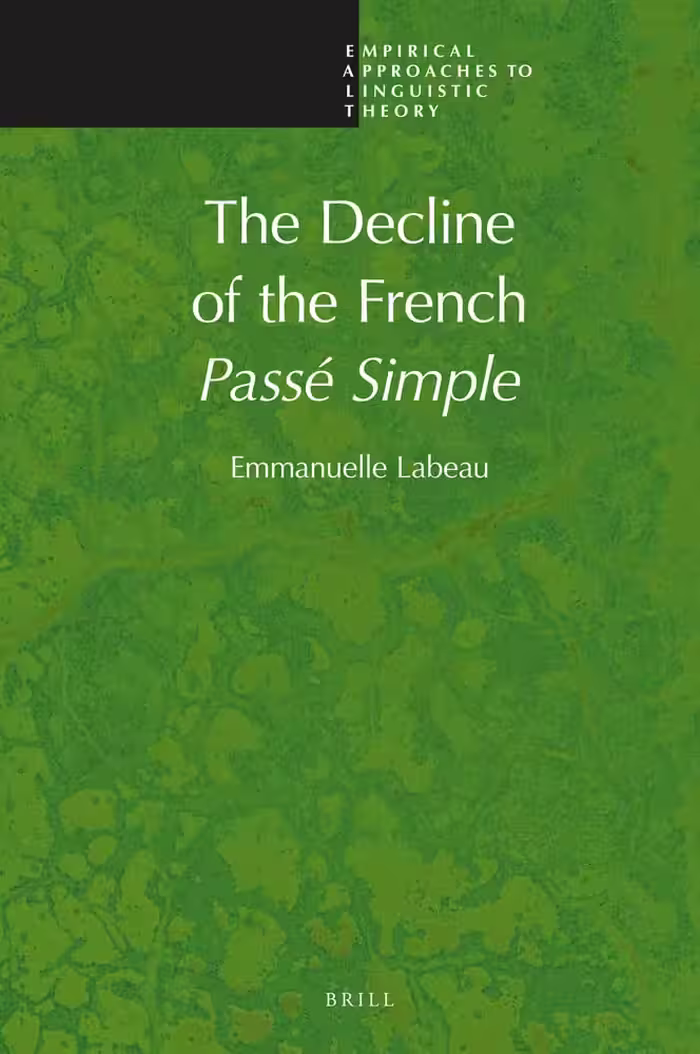 خرید و دانلود نسخه کامل کتاب The Decline of the French Passé Simple