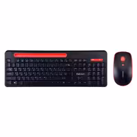 کیبورد و ماوس بی سیم هترون مدل HKCW135، سوییچ ممبران، Full-Size | کالا مکس