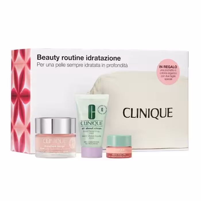 پک مراقبتی آبرسان و پاک‌ کننده کامل پوست کلینیک Qlinique مدل Beauty Routine Idratazione