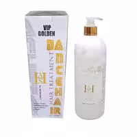 ماسک دنس هیر کراتینه ی مو با اثر درخشندگی و بازسازی کننده یک روزه Deluxe Gold Keratin Protein Hair-Straightening One Day Treatment 6 Piece System • خوش آرا