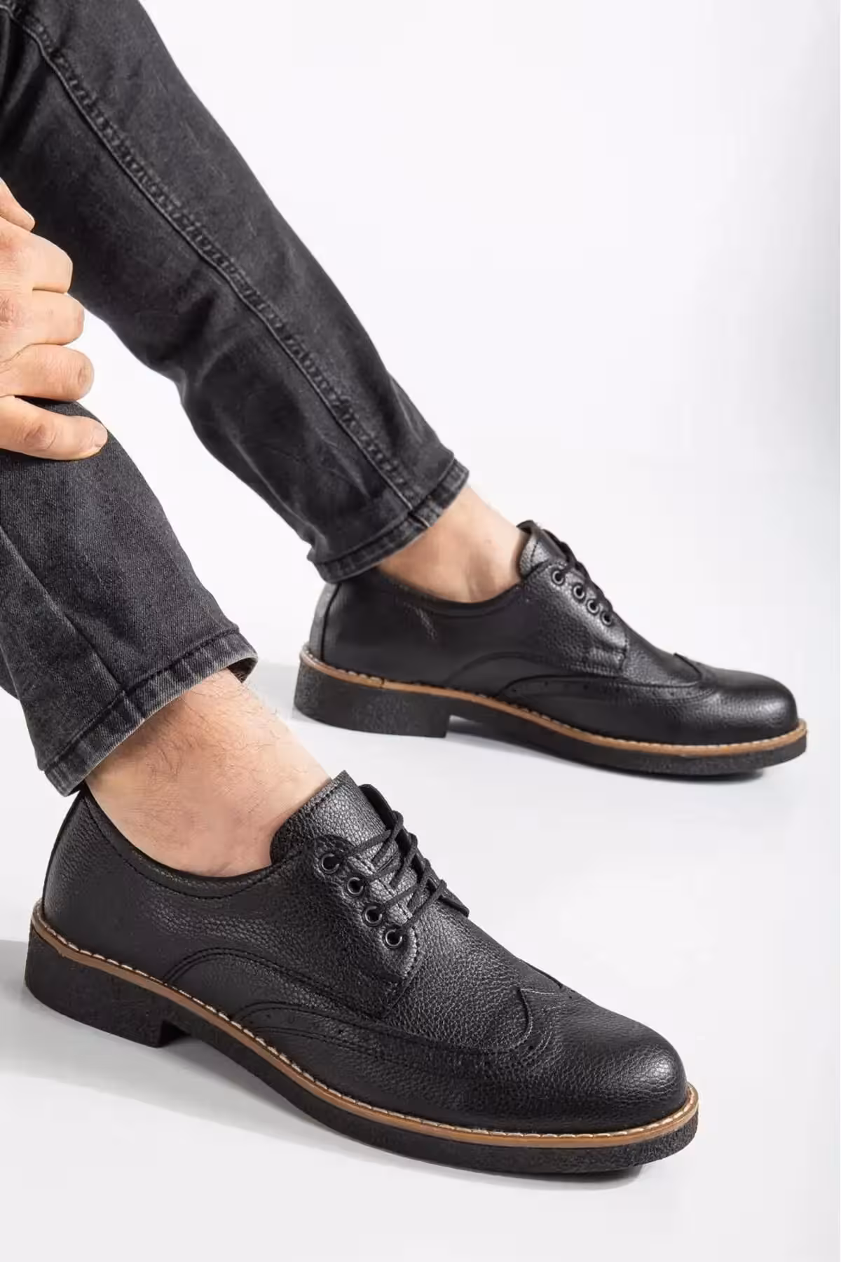 کفش راحتی مردانه چهار فصل مشکی - 5359