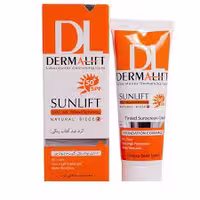 کرم ضد آفتاب رنگی سان لیفت، فاقد چربی، SPF50، رنگ بژ طبیعی، برند درمالیفت.