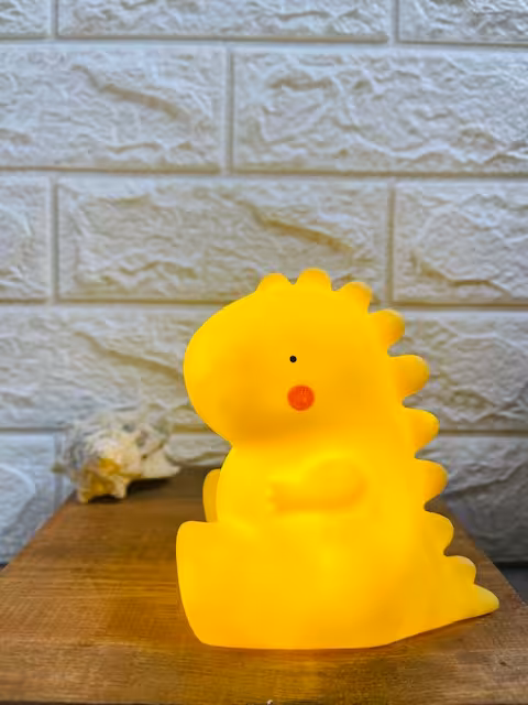 چراغ خواب طرح دایناسور زرد