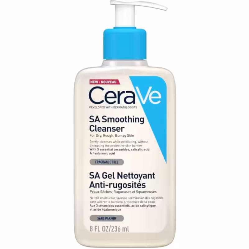 ژل شوینده پوست خشک و ناهموار سراوی CeraVe Sa Smoothing حجم 236 میلی لیتر