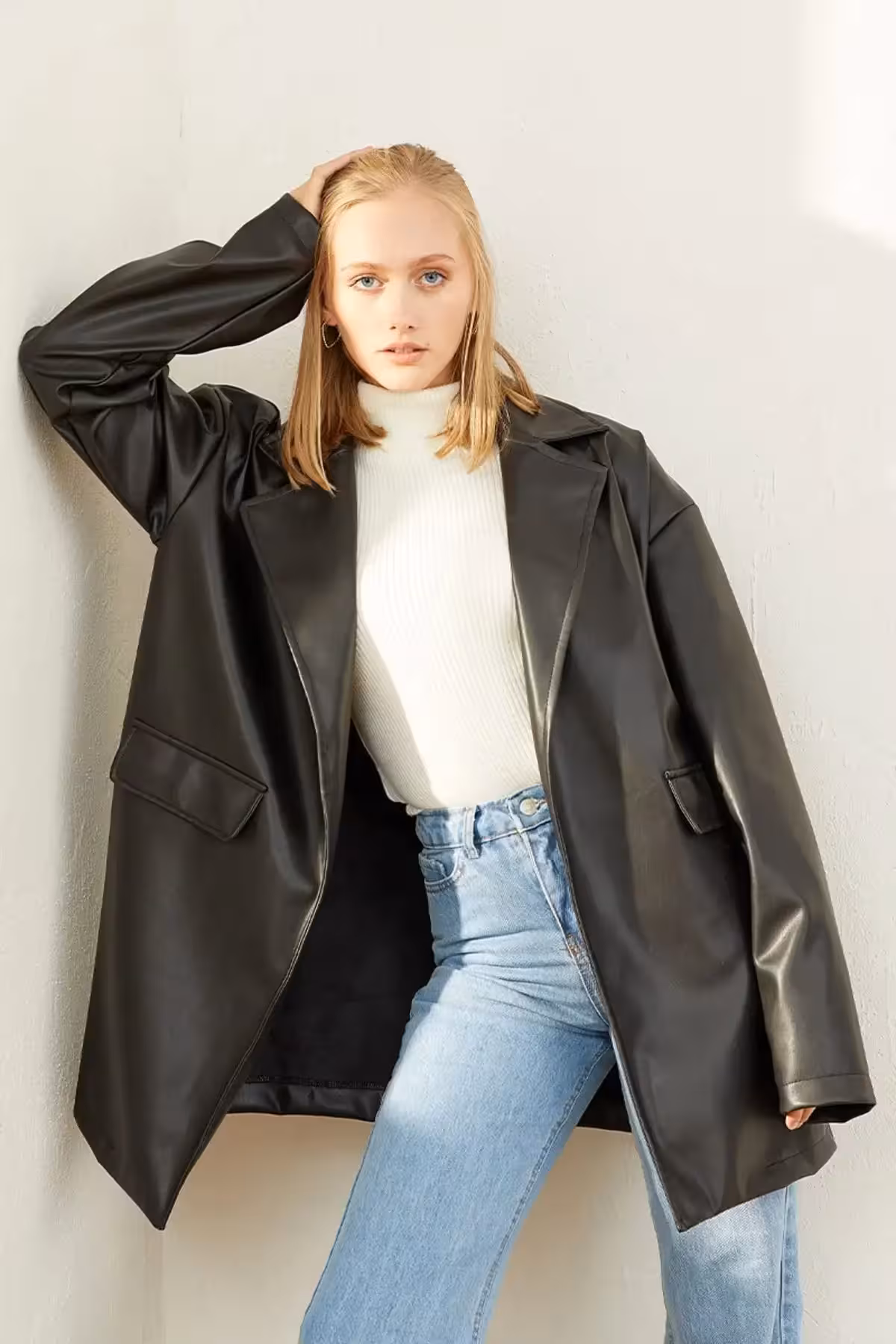 جاکت چرمی اورجینال ترک - 9456