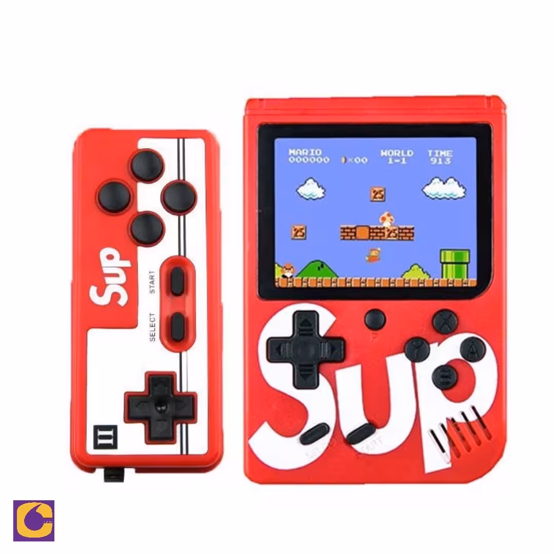 آتاری دستی دو نفره sup دارای بیش از 400 بازی نوستالژی و جدید در رنگ بندی های مختلف 