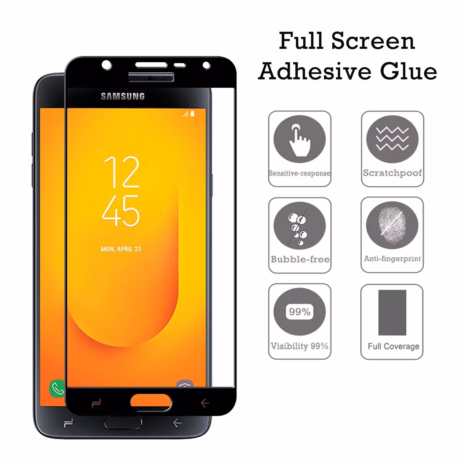 محافظ صفحه نمایشSamsung J7 Duo مدل 5D بوف