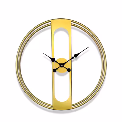 ساعت دیواری آرام مدل سه بعدی فلزی کد 6013