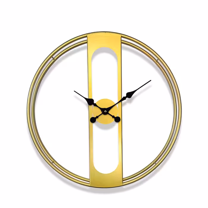 ساعت دیواری آرام مدل سه بعدی فلزی کد 6013