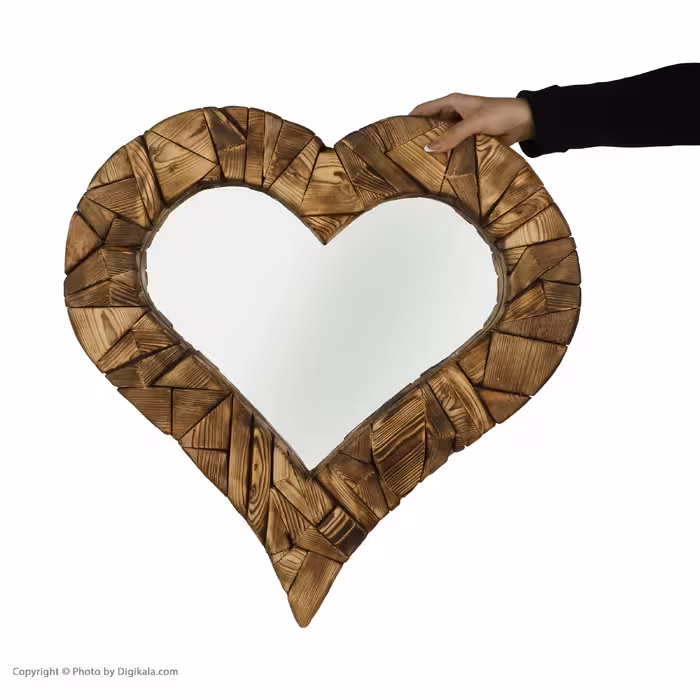 آینه طرح قلب مدل 7788
