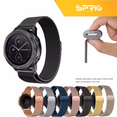 بند اسپریگ مدل Milanese مناسب برای ساعت هوشمند شیائومی Mibro Color