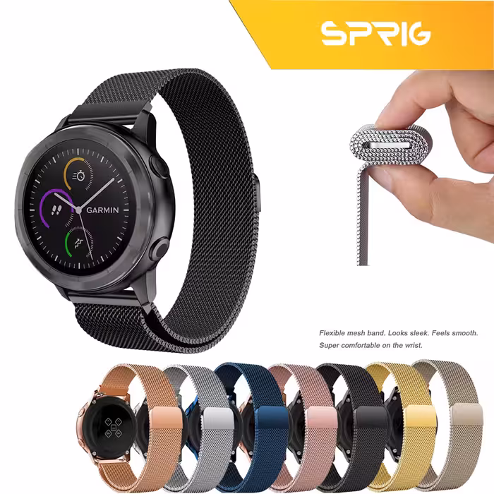 بند اسپریگ مدل Milanese مناسب برای ساعت هوشمند شیائومی Mibro Color