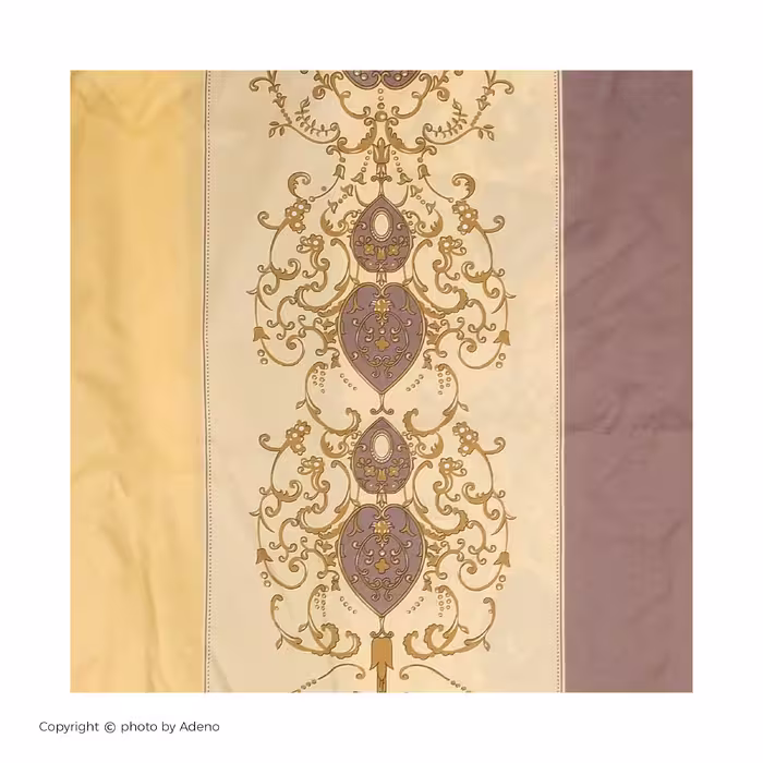 ملحفه آدنو مدل درباری کد IR101 یک نفره سایز 140x240 سانتی متر