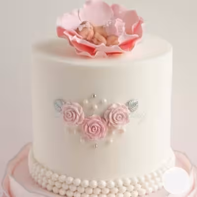 قالب فوندانت به گز مدل نوزاد خوابیده