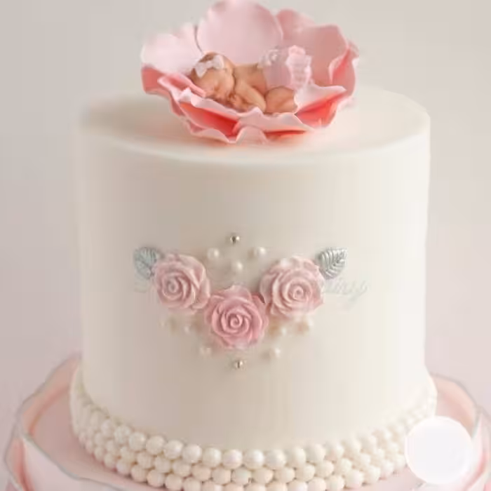 قالب فوندانت به گز مدل نوزاد خوابیده