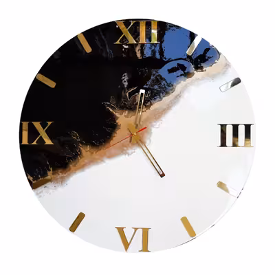 ساعت دیواری رزین مدل  شب