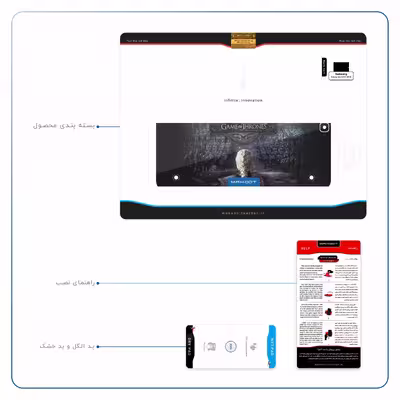 برچسب پوششی ماهوت مدل Game of Thrones مناسب برای تبلت سامسونگ Galaxy Tab S2 9.7 2016 T819N