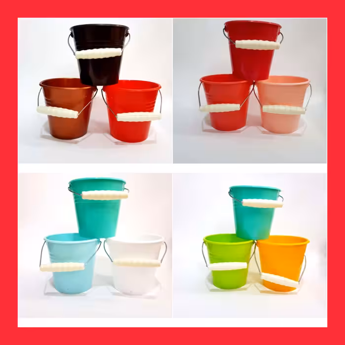 گلدان مدل پلاستیکی سطلی کد 15