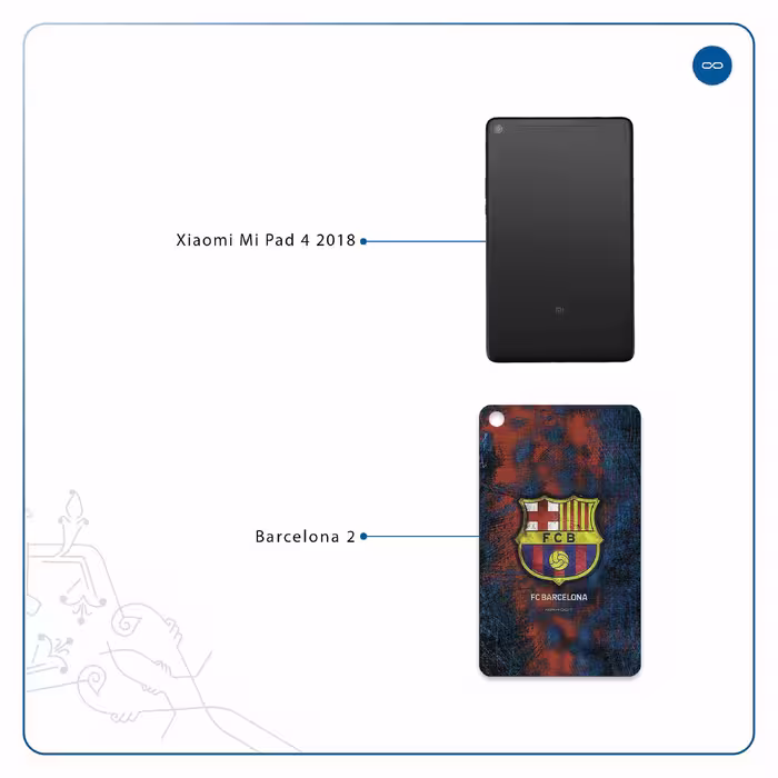 برچسب پوششی ماهوت مدل BARCELONA-2 مناسب برای تبلت شیائومی Mi Pad 4 2018