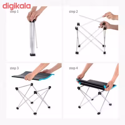 میز و صندلی سفری تاشو مدل Asplus بسته 3 عددی