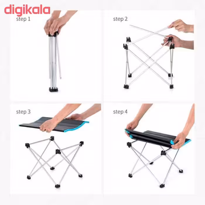 میز و صندلی سفری تاشو مدل Asplus بسته 3 عددی
