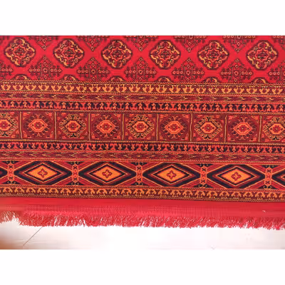 فرش ماشینی زمرد مشهد مدل کهنه نما زمینه لاکی