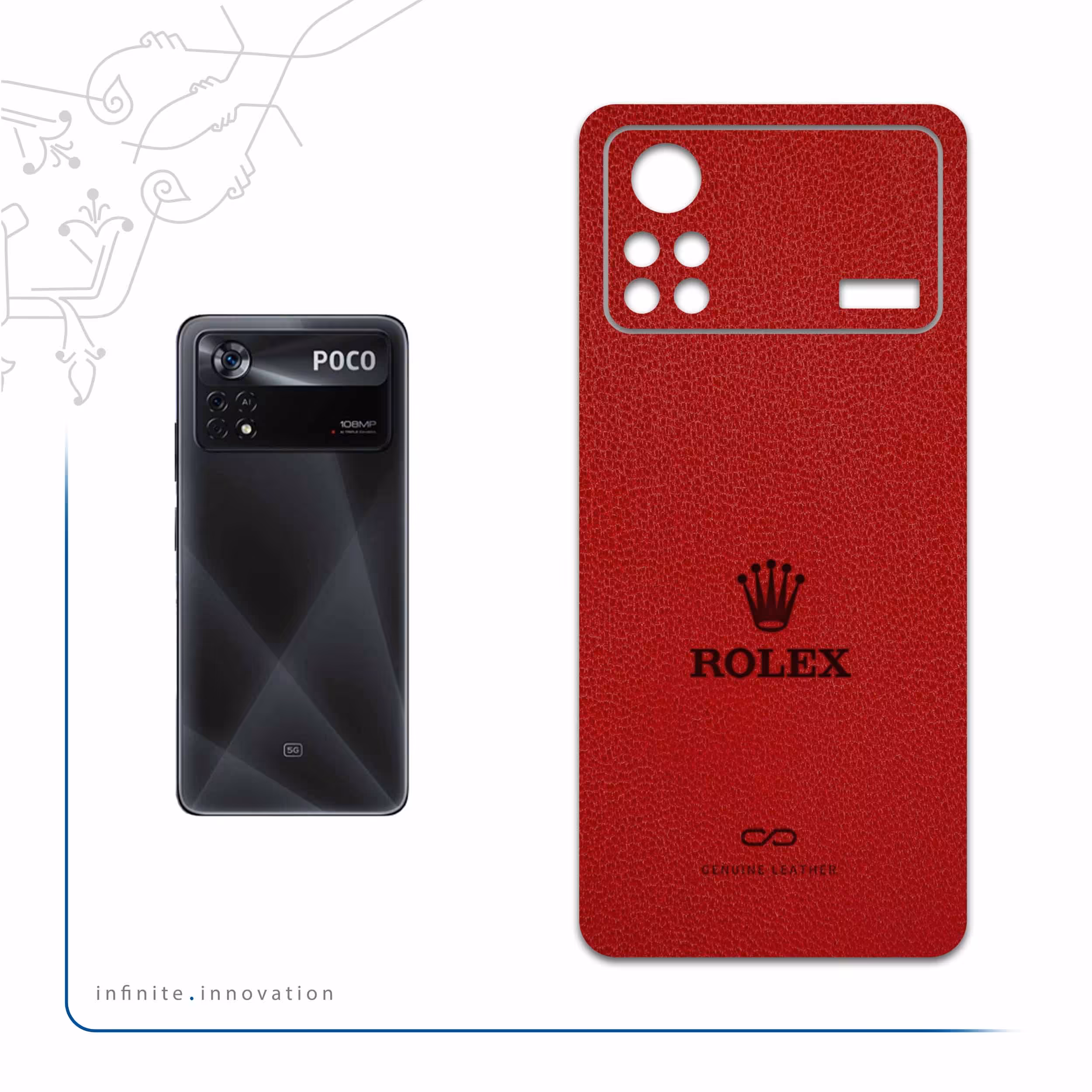 برچسب پوششی ماهوت مدل RL-RLX مناسب برای گوشی موبایل شیائومی Poco X4 Pro 5G
