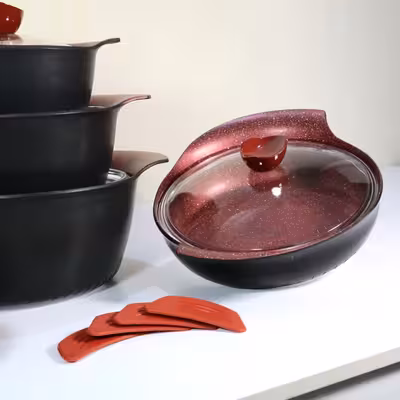 سرویس پخت و پز 10 پارچه دلفینو مدل دوروگرانیت