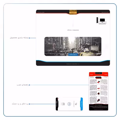 برچسب پوششی ماهوت مدل New York City مناسب برای تبلت اپل iPad Pro 9.7 2016 A1673